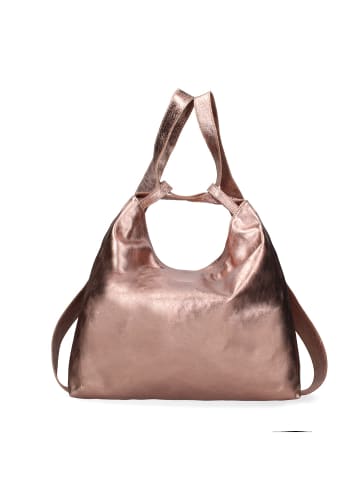 Chiara Ferretti Convertierbare Schultertasche zum Rucksack in ROSA ANTICO