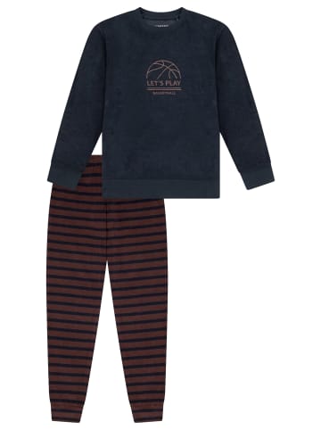 Schiesser Schlafanzug Comfort Cotton in Nachtblau