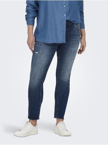 ONLY Carmakoma Skinny Jeans in Dark Blue Denim