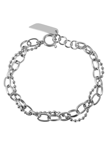 Adeliás Damen Armband aus Edelstahl 18 cm in silber