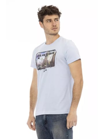Trussardi Action Hellblau Hell Blau Baumwolle Herren T-Shirt