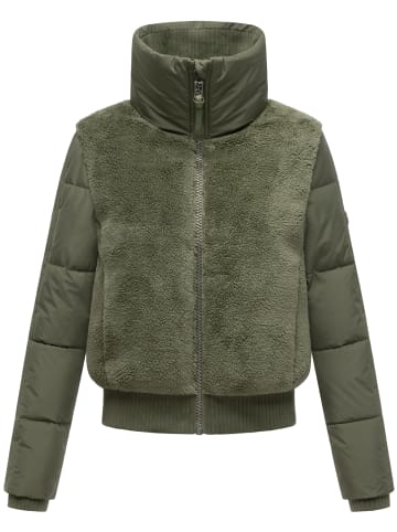 Navahoo Fleecejacke Teddyzone 14 in Olive Leaf