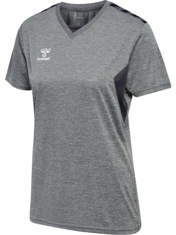 Hummel T-Shirt "Hmlauthentic Pl Jersey S/S Woman" in Grau