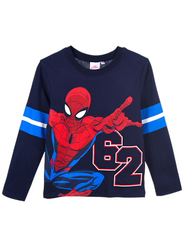 Spiderman Langarmshirt Spider-Man in Dunkelblau