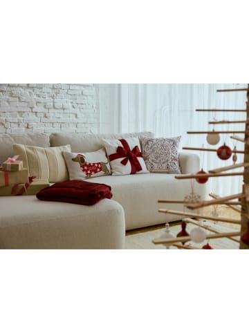 Tom Tailor Zierkissenhülle WEIHNACHTSKISSEN in Rot