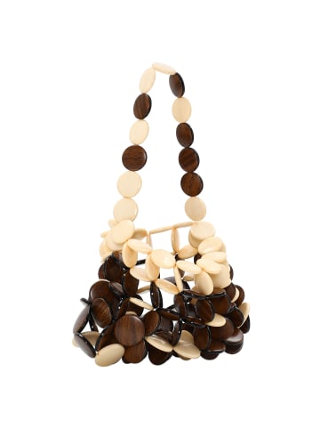 FELIPA Damen Handtasche in Braun Mehrfarbig