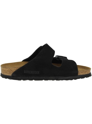 Birkenstock Sandale Arizona SFB Veloursleder Weichbettung normal in schwarz