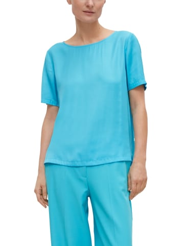 comma Bluse in Blau