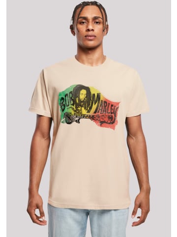 F4NT4STIC T-Shirt Bob Marley Chords Reggae Music by Rock Off in sand