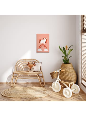 A.S. Création Leinwandbild Canvas Unicorn Rosa