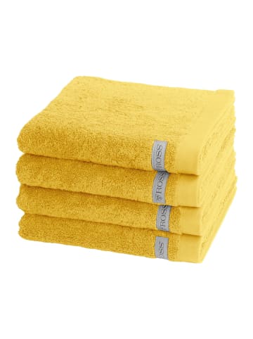 Ross 4 X Handtuch im Set Sinfonie in Senf