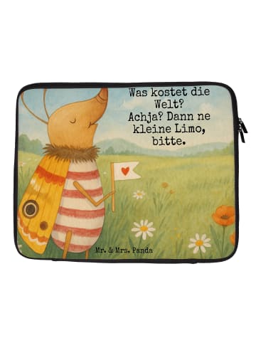 Mr. & Mrs. Panda Laptop Hülle Nachtfalter Fähnchen Design mit Sp... in Weiß