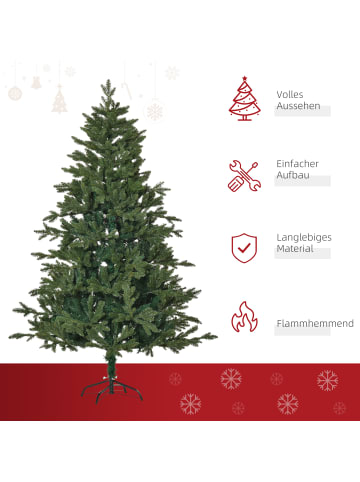 HOMCOM Christbaum-Ø105 x 150H cm-Grün