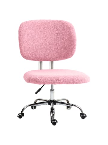 Vinsetto Bürostuhl-48L x 53B x 80-90H cm-Rosa