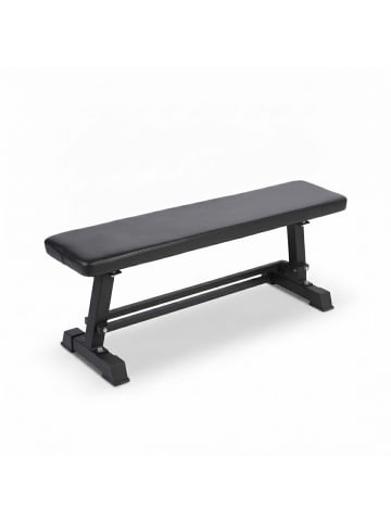 relaxdays Hantelbank in Schwarz - (B)36 x (H)46 x (T)105 cm