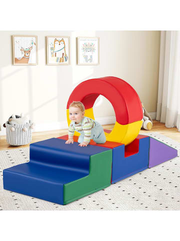 COSTWAY 5 tlg. Schaumstoffbausteine Kinder Softbausteine XXL in Bunt