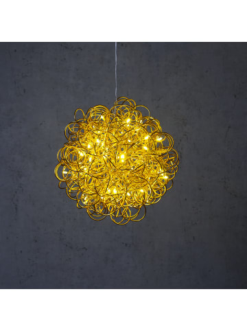 MARELIDA LED Drahtkugel Sphere 50LED D: 30cm für Außen in gold