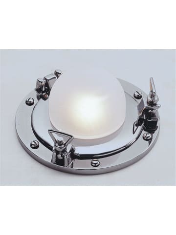 Licht-Erlebnisse Einbaustrahler EEK G Ø 11.5 x (H)5 cm in Verchromt Transparent