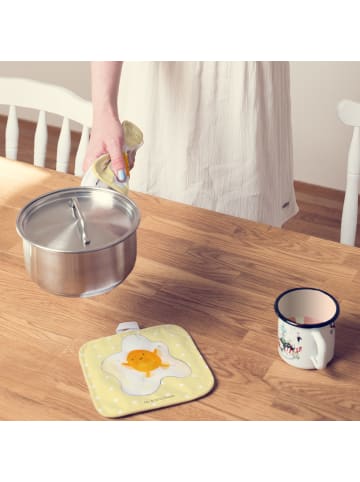 Mr. & Mrs. Panda Backhandschuhe Spiegelei Ei ohne Spruch in Gelb Pastell