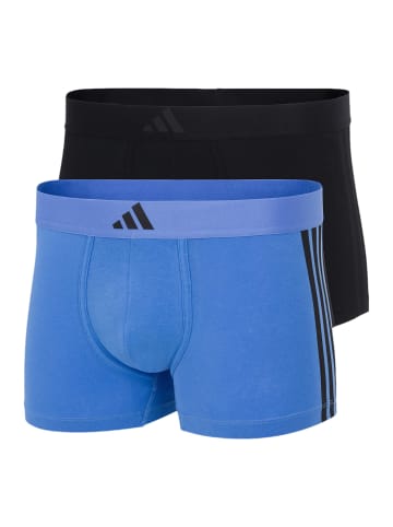 Adidas Sportswear Retro Short / Pant Active Flex Cotton 3 Stripes in Schwarz / blau