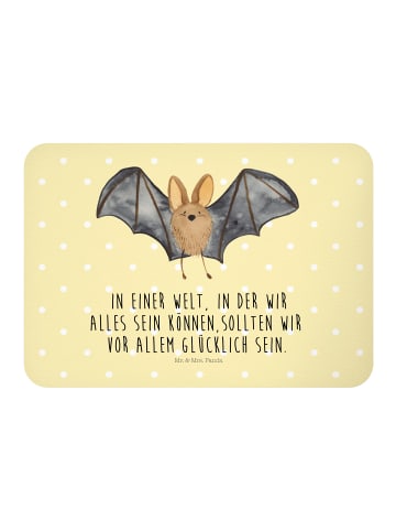 Mr. & Mrs. Panda zettelhalter Fledermaus Flügel mit Spruch in Gelb Pastell