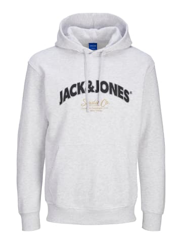 JACK & JONES PLUS Kapuzenpullover in Bright White