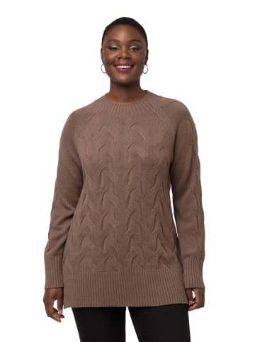 Ulla Popken Pullover in blassbraun