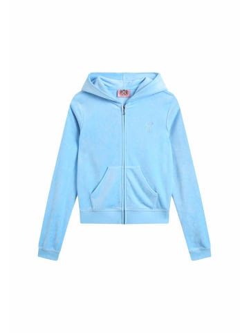Juicy Couture Juicy Couture Zip-Kapuzenpullover in alaskan blue
