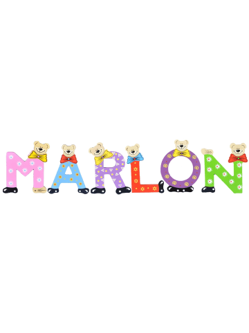 Playshoes Deko-Buchstaben "MARLON" in bunt