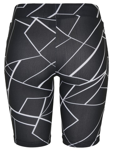 Urban Classics Cycling Shorts in geometric black