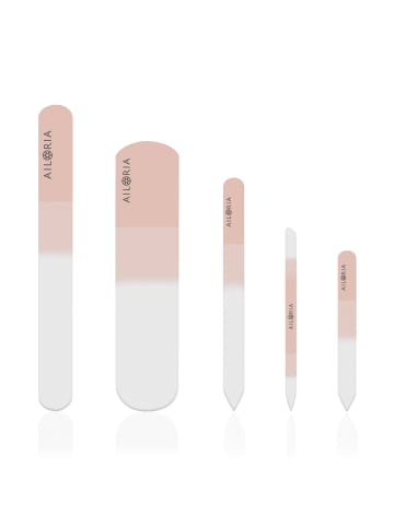 Ailoria CONTOUR LUXE Glas-Nagelfeilenset in orange