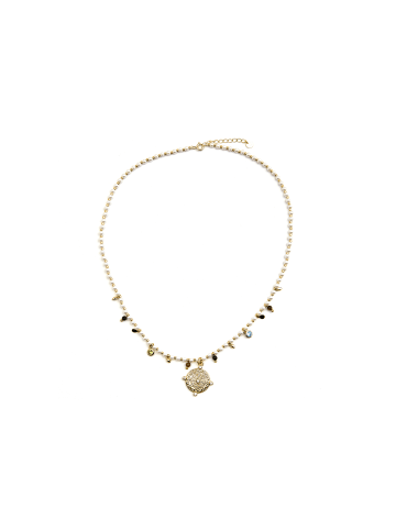 Luxenter Halskette aus 925er Sterlingsilber und weißer Perle mit 18K Goldfinish – Thydo