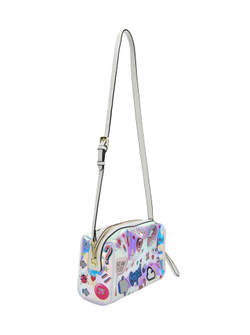 myMo Women 2-In-1 Tote Bag Set in White Multicolor