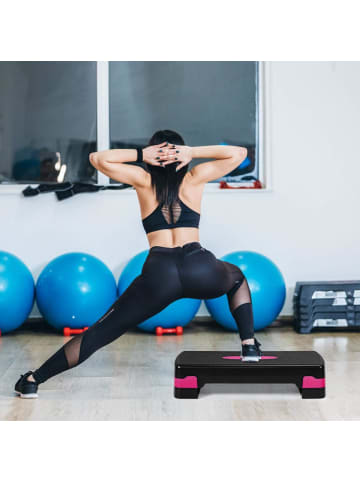 COSTWAY Aerobic Stepper in Schwarz