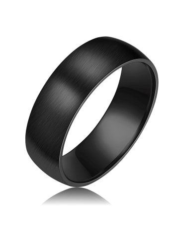 True Rebels Ring aus Edelstahl in schwarz