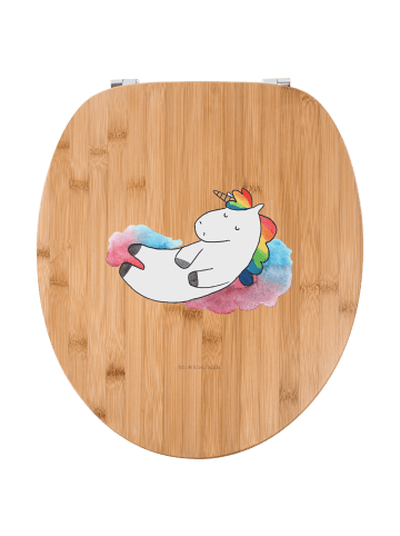 Mr. & Mrs. Panda WC Deckel Einhorn Wolke 7 ohne Spruch in Braun
