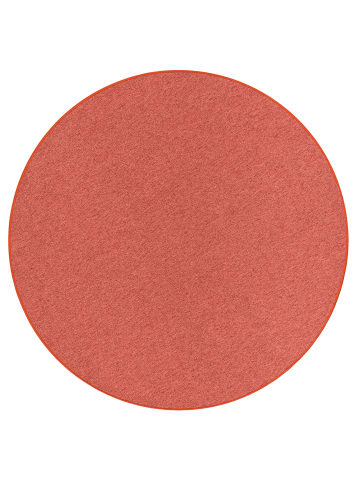 Snapstyle Velours-Teppich Strong Rund in orange