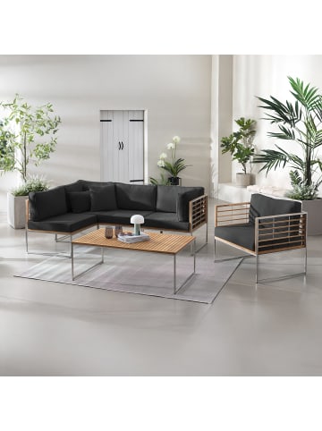 home24 Gartensessel TEAKLINE in Anthrazit