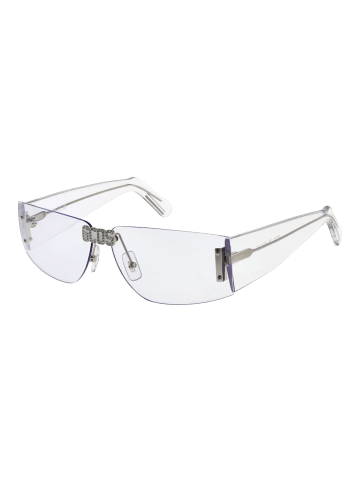 GCDS Unisex Sonnenbrille Rechtwinklig Transparent