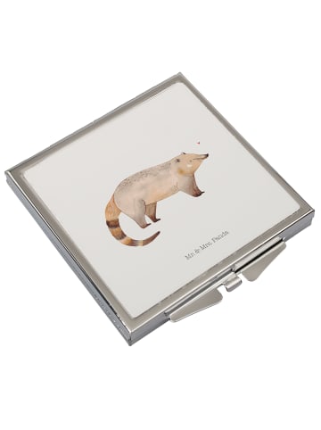 Mr. & Mrs. Panda Taschenspiegel Nasenbaer ohne Spruch in Weiß