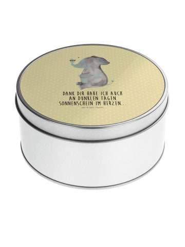 Mr. & Mrs. Panda Kaffeedose Elefant Biene mit Spruch in Gelb Pastell