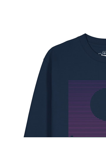 wat? Apparel Sweatshirt Sun and Moon Skyline in Dunkelblau
