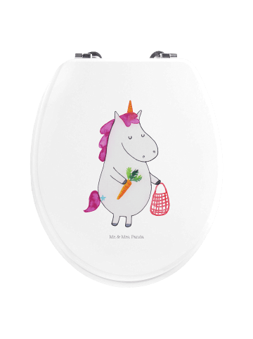 Mr. & Mrs. Panda Toilettendeckel Einhorn Vegan ohne Spruch in Weiß