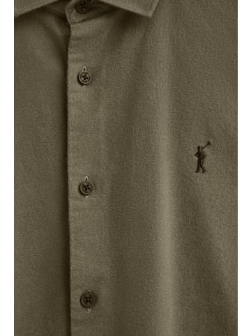 Polo Club Langarmshirt in Militärgrün