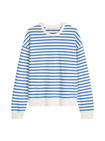 Marc O'Polo DENIM Streifen-Sweatshirt oversize in Medium Blue