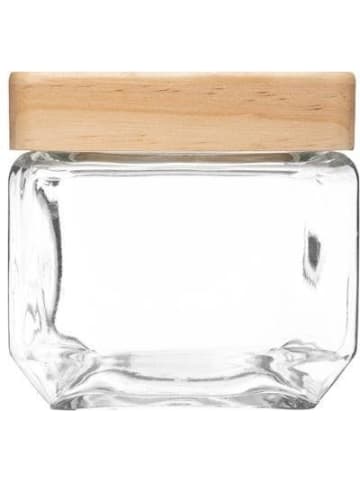 5five Simply Smart Glas-Lebensmittelbehälter, 850 ml in Transparent, 11 x 11 x 11 cm