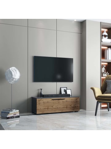 ebuy24 TV Tisch ArilaL 10 Anthrazit 115 x 40 cm