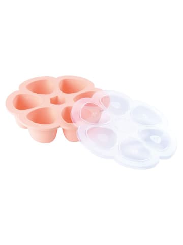 Beaba Silikon-Gefrierform Multiportions Blume 6 in rosa