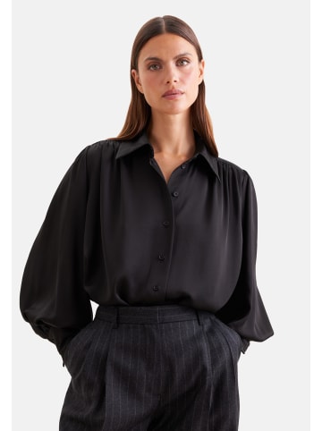 Seidensticker Ausgestellte Bluse Regular in Schwarz