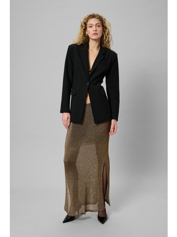 My Essential Wardrobe Rock MWOlly Slim fit in Black Amber Metallic